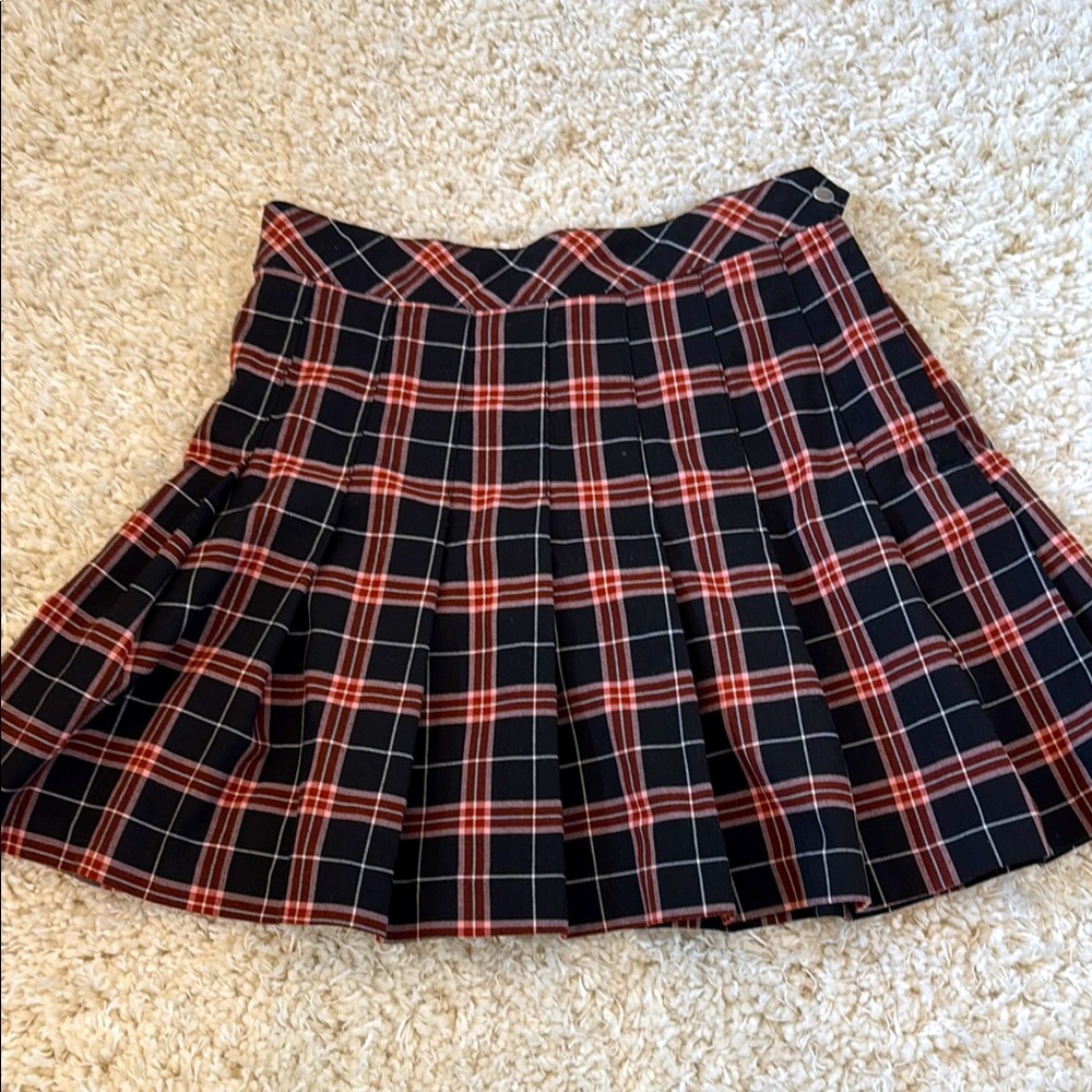 Plaid A-Line Skirt 2014 grunge